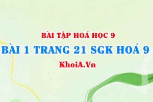 Bài 1 trang 21 SGK Hoá 9: Tính chất Hoá học của Oxit và Axit